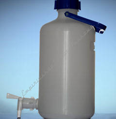 Butla na wodę destylowaną z uchwytem i kranem 10 litrów