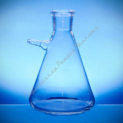 Kolba próżniowa ze szklanym króćcem 100 ml