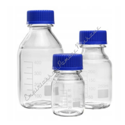 Butelka szklana biała z nakrętką i pierścieniem 100ml (szkło neutralne)