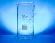 Zlewka wysoka skalowana z wylewem 600 ml (szkło borokrzemowe)