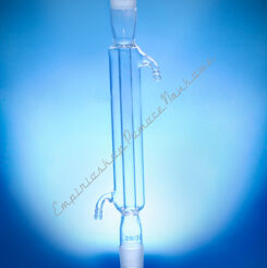 Chłodnica Libiga ze szlifem 2x29/32, króciec szklany, 300mm