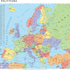 Mapa polityczna Europy - mapa ścienna 120 x 160 cm