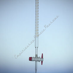 Biureta prosta, kran teflon, 100 ml