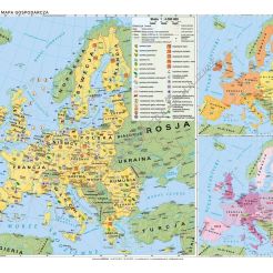 Unia Europejska - ścienna mapa gospodarcza 150 x 200 cm