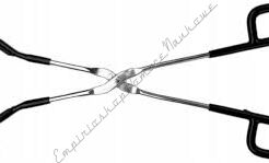 Stalowe szczypce laboratoryjne do kolb 250mm