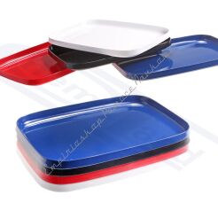 Taca laboratoryjna z melaminy o twardej powierzchni CZARNA