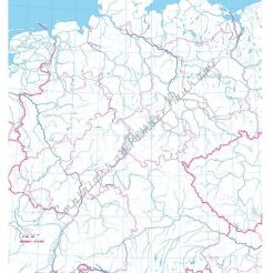 Deutschland stumm - mapa ścienna w języku niemieckim