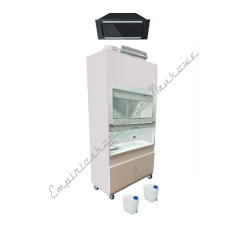 Dygestorium laboratoryjne mobilne - obserwacja doświadczeń za nauczycielem