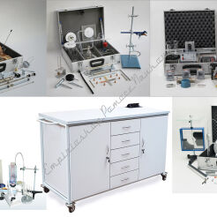 Szafka laboratoryjna mobilna z pełnym wyposażeniem (fizyka)