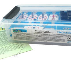 TEACHBOARD Box - zestaw tablicowy do nauki podstawowych praw elektrycznych, wyposażony w panele miliamperomierzy i miernik uniwersalny