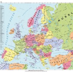 Europa politisch 120 x 160 cm