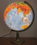 Globus średnica 420 mm - polityczno-fizyczny - stopka plastikowa