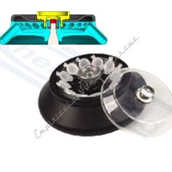 rotor A12-2 aluminiowy z pokrywą do wirówki D2012