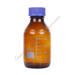 Butelka szklana z nakrętką i gwintem ORANŻ 250ml