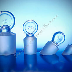 Zestaw 8 korków szklanych (pełne, szlify)