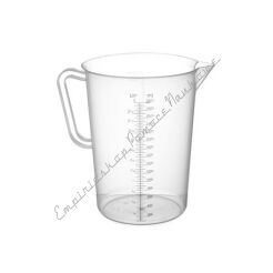 Zlewka skalowana z wylewem z PP, z uchem - 250 ml