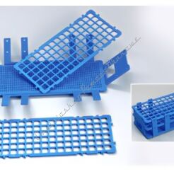 Statyw na probówki z PP składany - 60 miejsc (do 16 mm), kolorowy