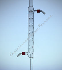 Chłodnica kulkowa ze szlifem 2x29/32, króciec PP, 250mm